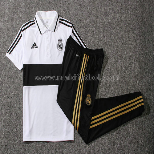 camiseta real madrid polo 2019-2020 blanco-negro